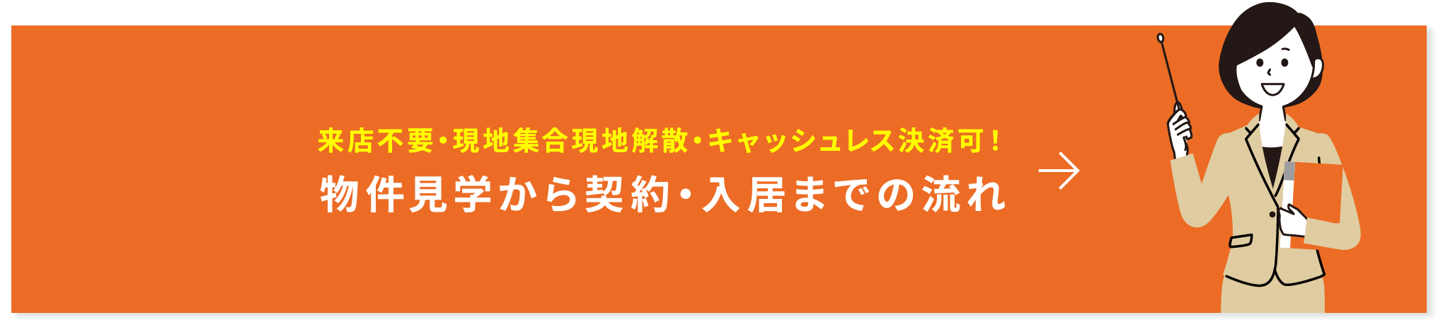 物件見学から契約・入居までの流れ